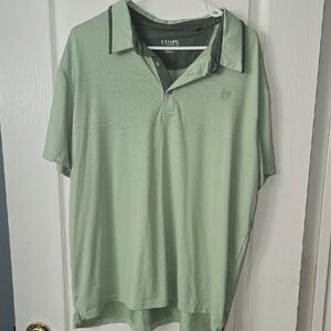 Chaps Men's Light Green Polo Shirt